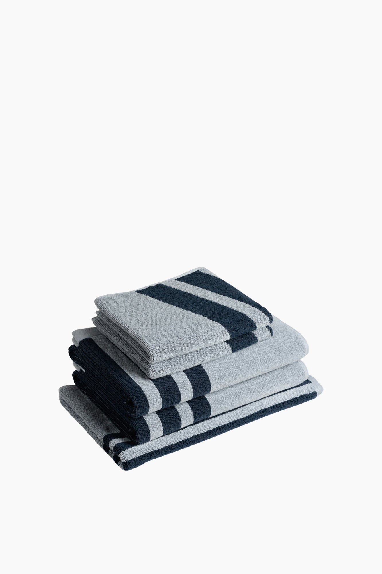 Organic Cotton Linear Towels | Ink & Sky