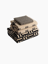 Load image into Gallery viewer, Organic Cotton Weave Towels | Sand &amp; Noir
