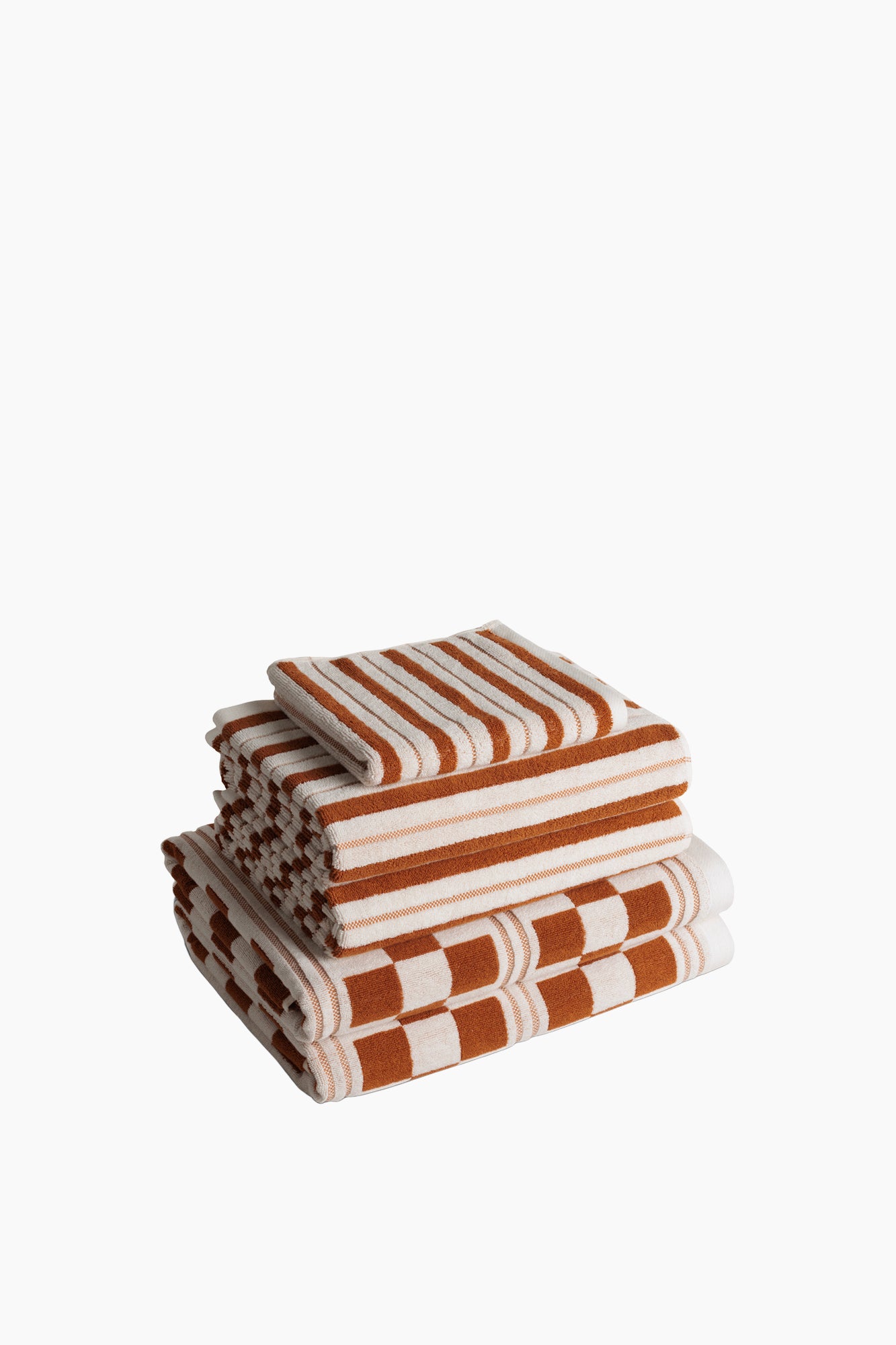 Organic Cotton Lake House Stripe Towels | Fuyu & Chalk
