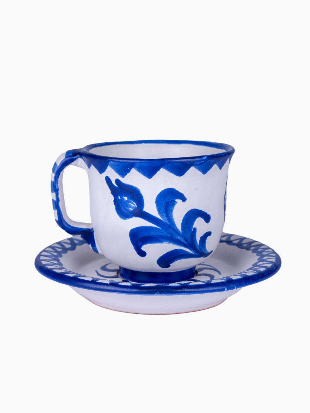 The Café con Leche Mug & Saucer | Blue