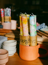 Load image into Gallery viewer, The Marbled Soy Candle Set | Coral &amp; Tangerine
