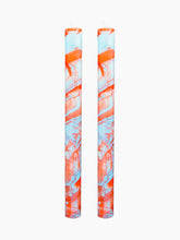 Load image into Gallery viewer, The Marbled Soy Candle Set | Coral &amp; Light Blue
