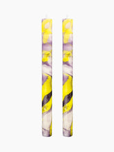 Load image into Gallery viewer, The Marbled Soy Candle Set | Yellow &amp; Lilac
