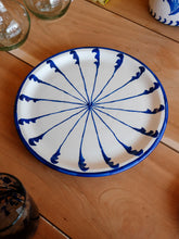 Load image into Gallery viewer, The Candy Cane Dinner Plate | Blue
