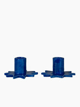 Load image into Gallery viewer, Estrella Candleholders (Blue) Set of 2
