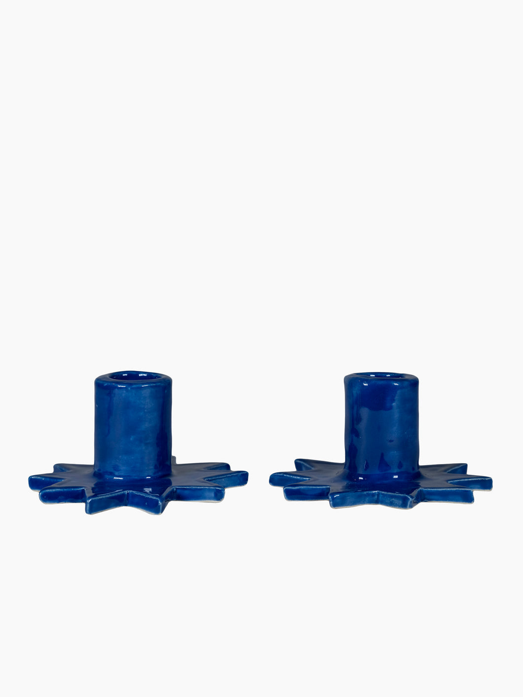 Estrella Candleholders (Blue) Set of 2