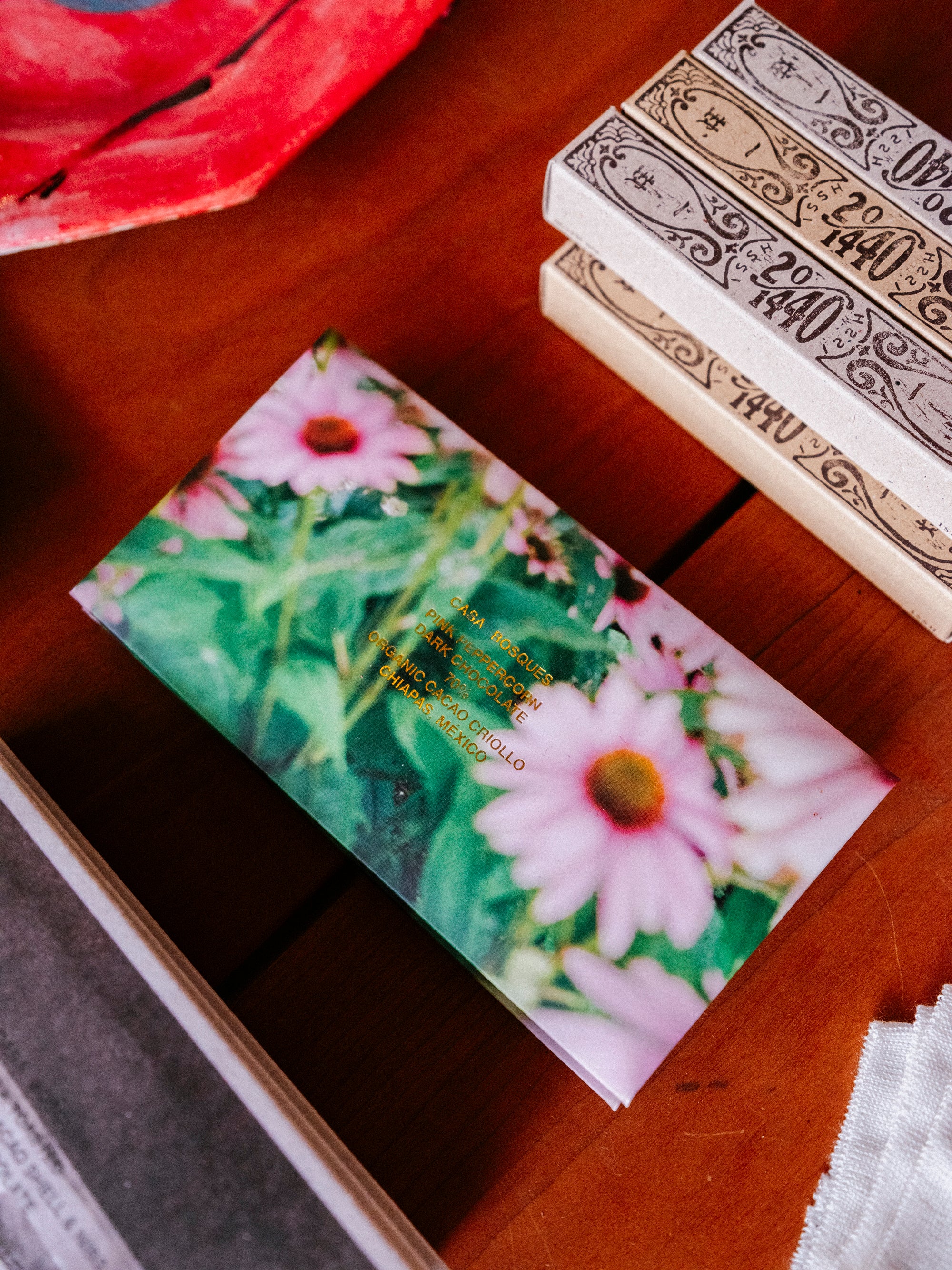 Pink Peppercorn Chocolate