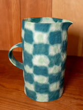 Load image into Gallery viewer, Checkerboatd Pitcher Green

