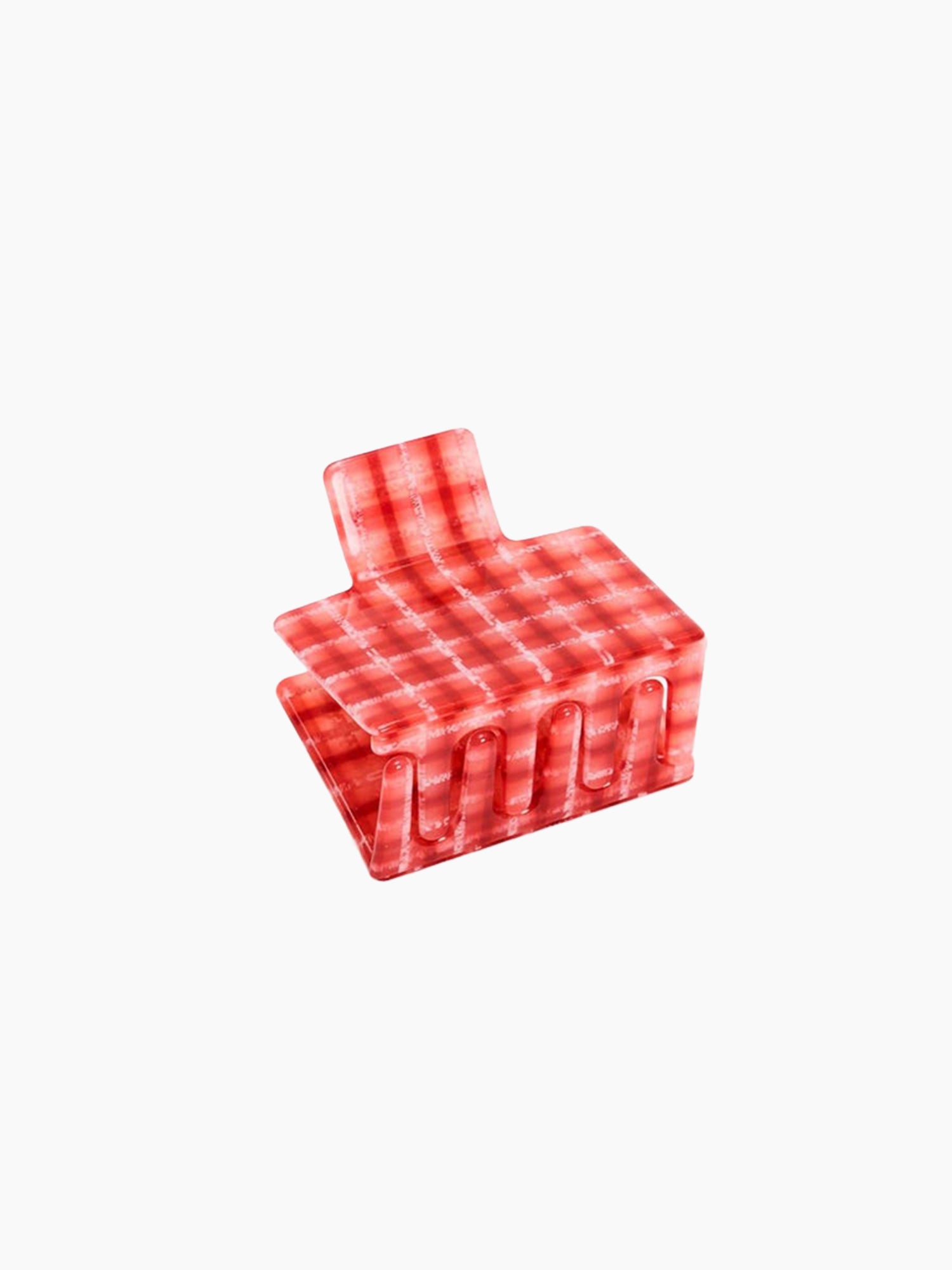 Midi Box Claw | Red Plaid