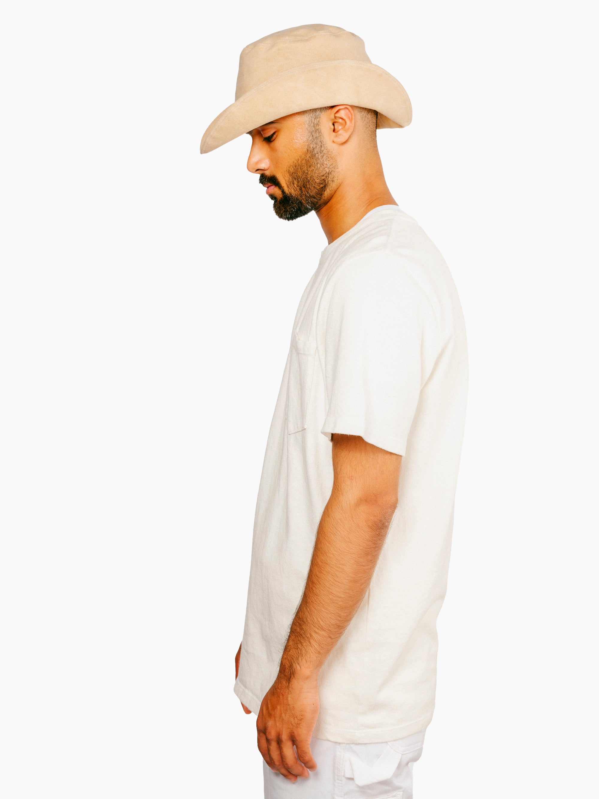Boulder Pocket Tee | Washed White