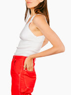 Vintage Siena Tank | White