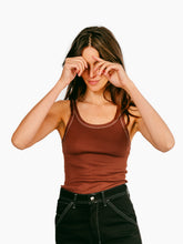 Load image into Gallery viewer, Vintage Siena Tank | Eggplant
