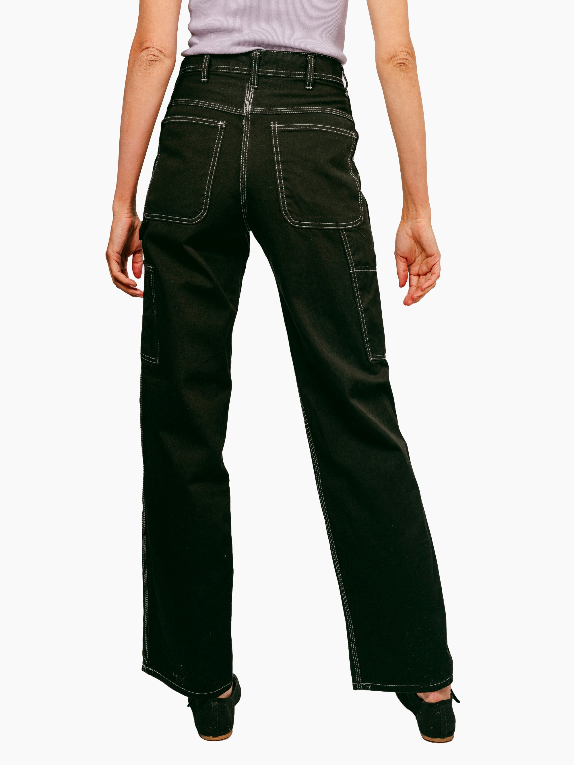 Vintage Carpenter Pants | Black