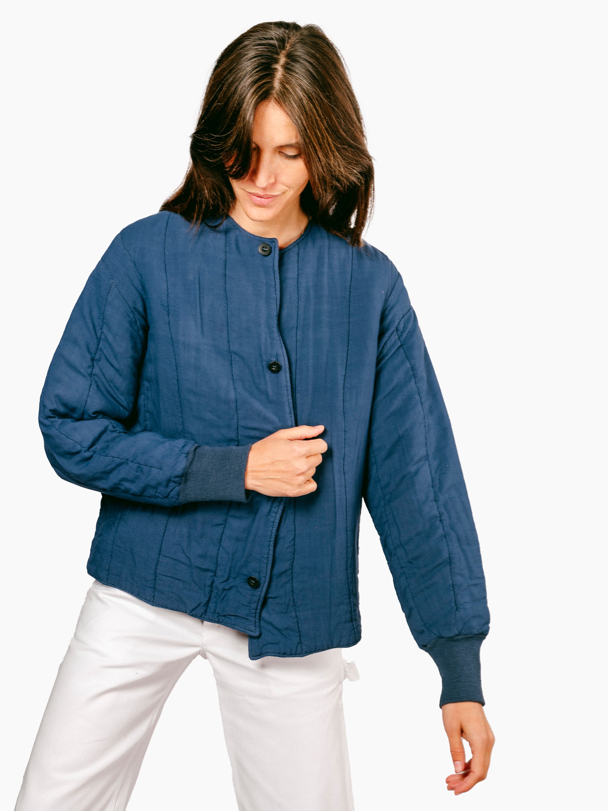 Vintage Workwear Blue Quilt Jacket