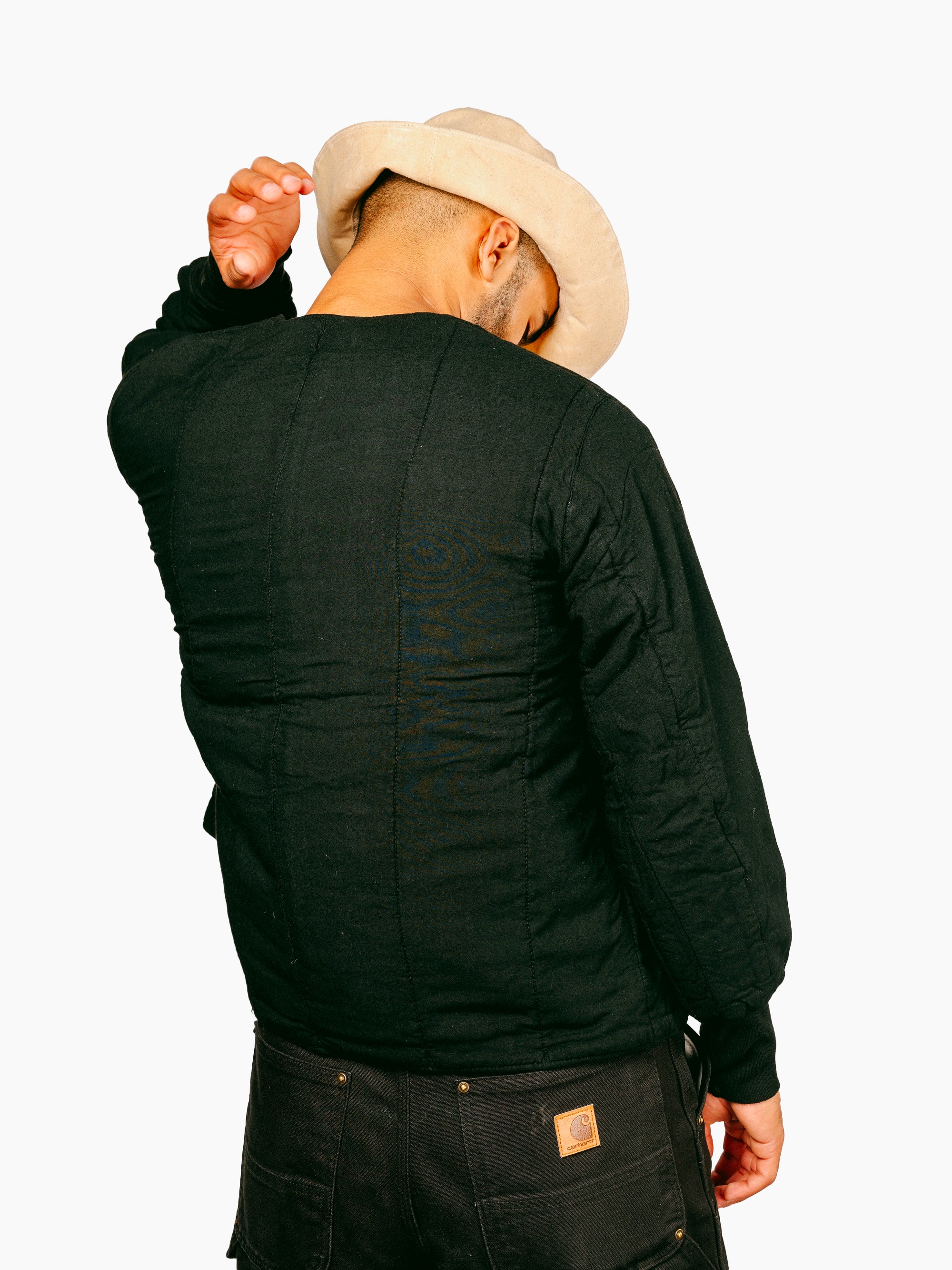 Vintage Quilt Jacket | Black