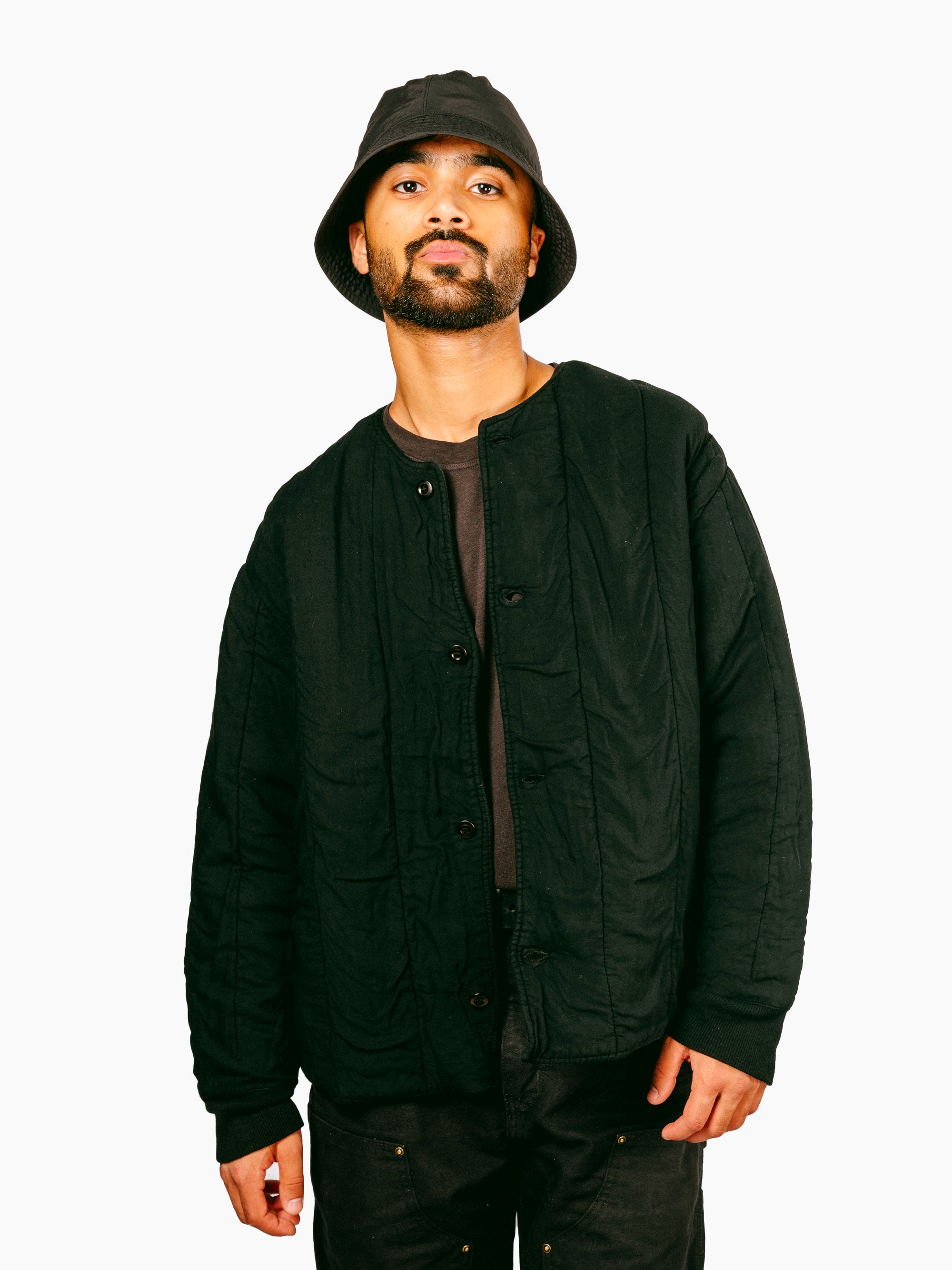Vintage Quilt Jacket | Black