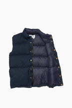 Down Italian Vest | Navy