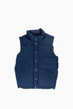 Down Italian Vest | Navy