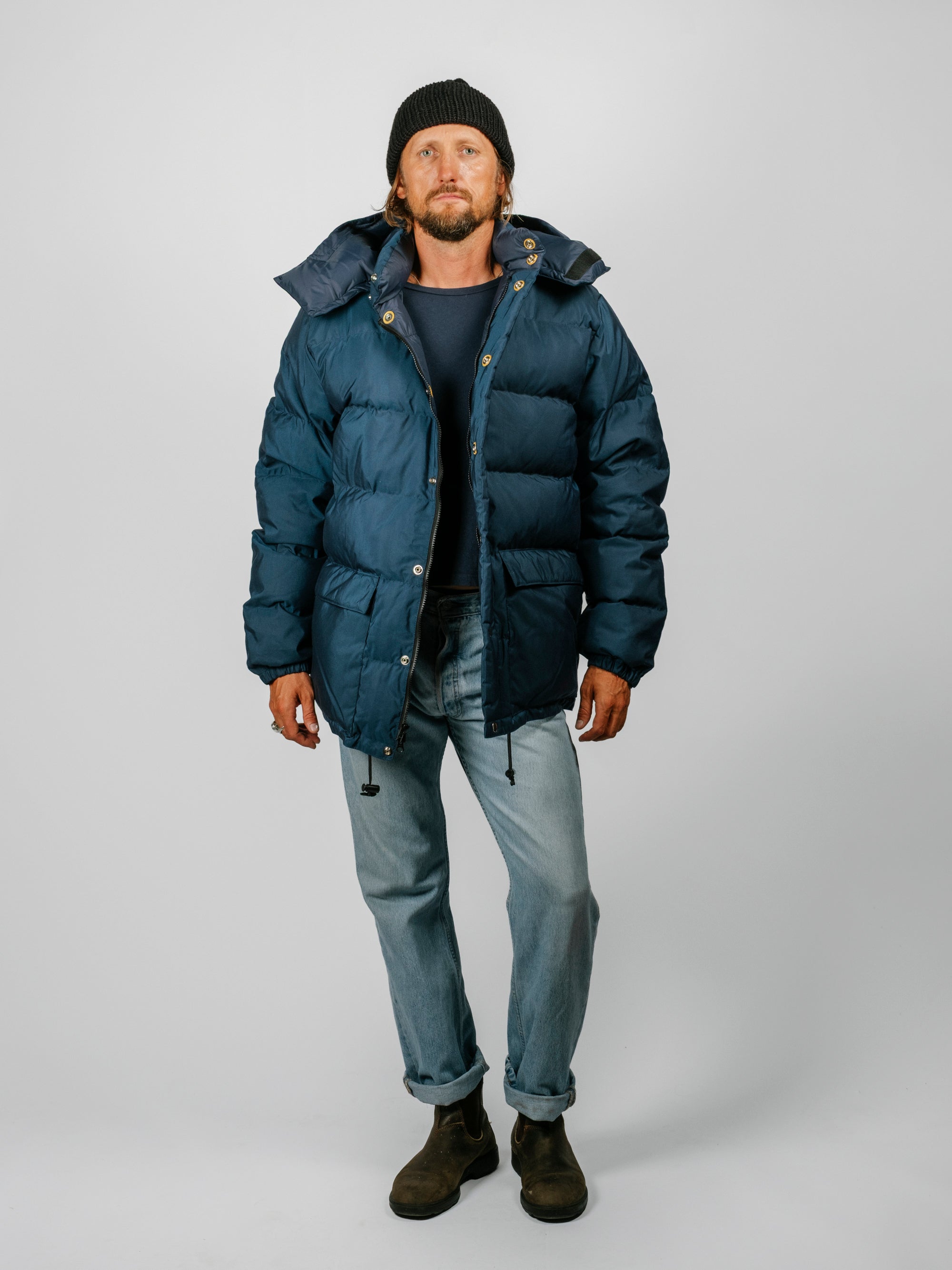 Classico Down Parka | Navy – The Post Supply