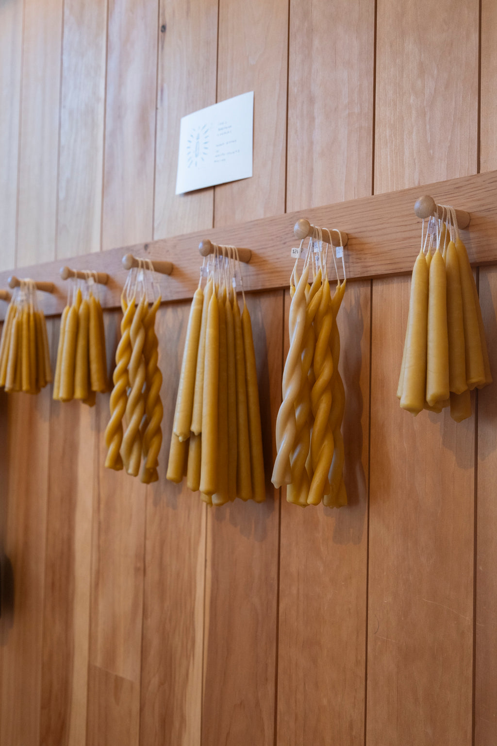 Beeswax Taper Candles | Assorted Sizes