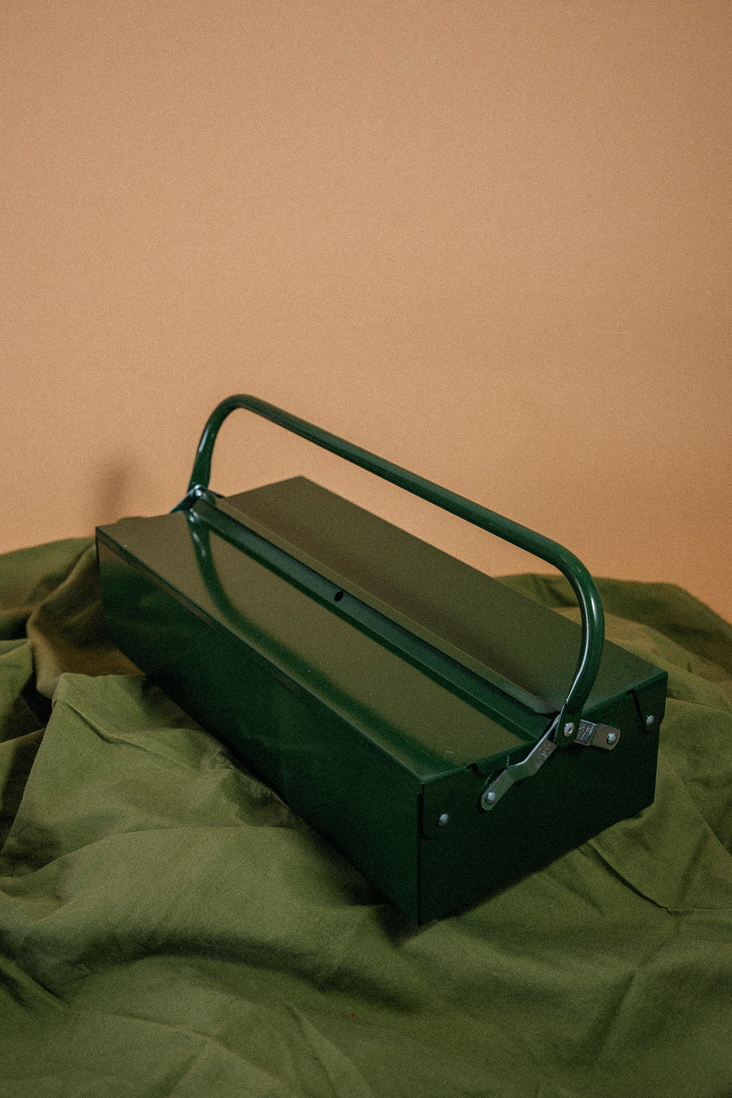 Single Layer Tool Box | Glossy Dark Green