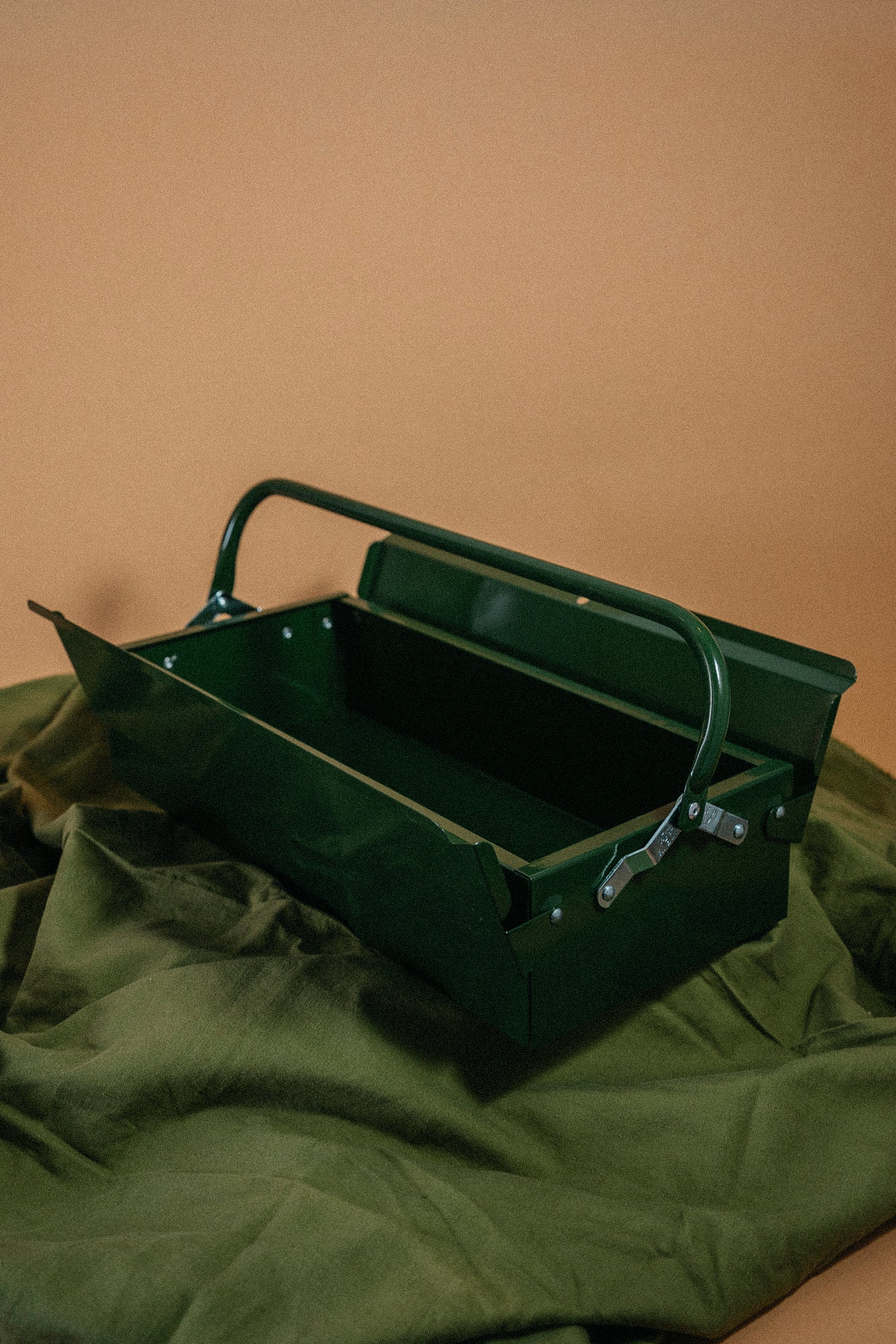 Single Layer Tool Box | Glossy Dark Green
