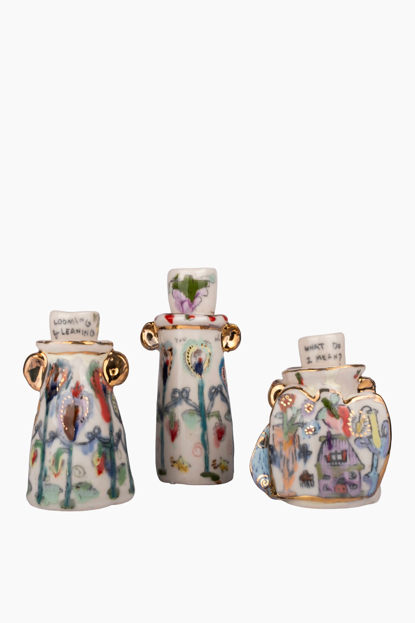 Dominique Ostuni Hand Built Candleholders