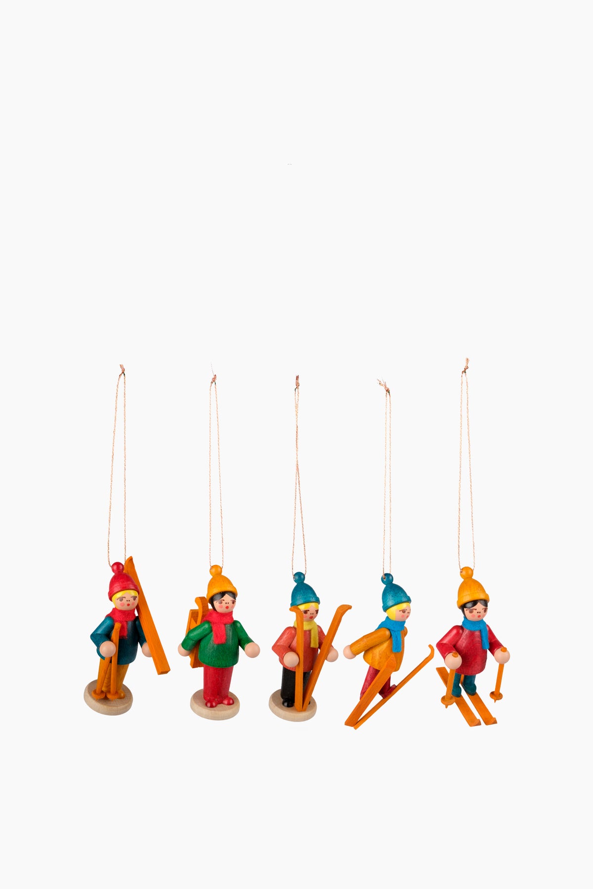 Wooden Winter Children Ornaments