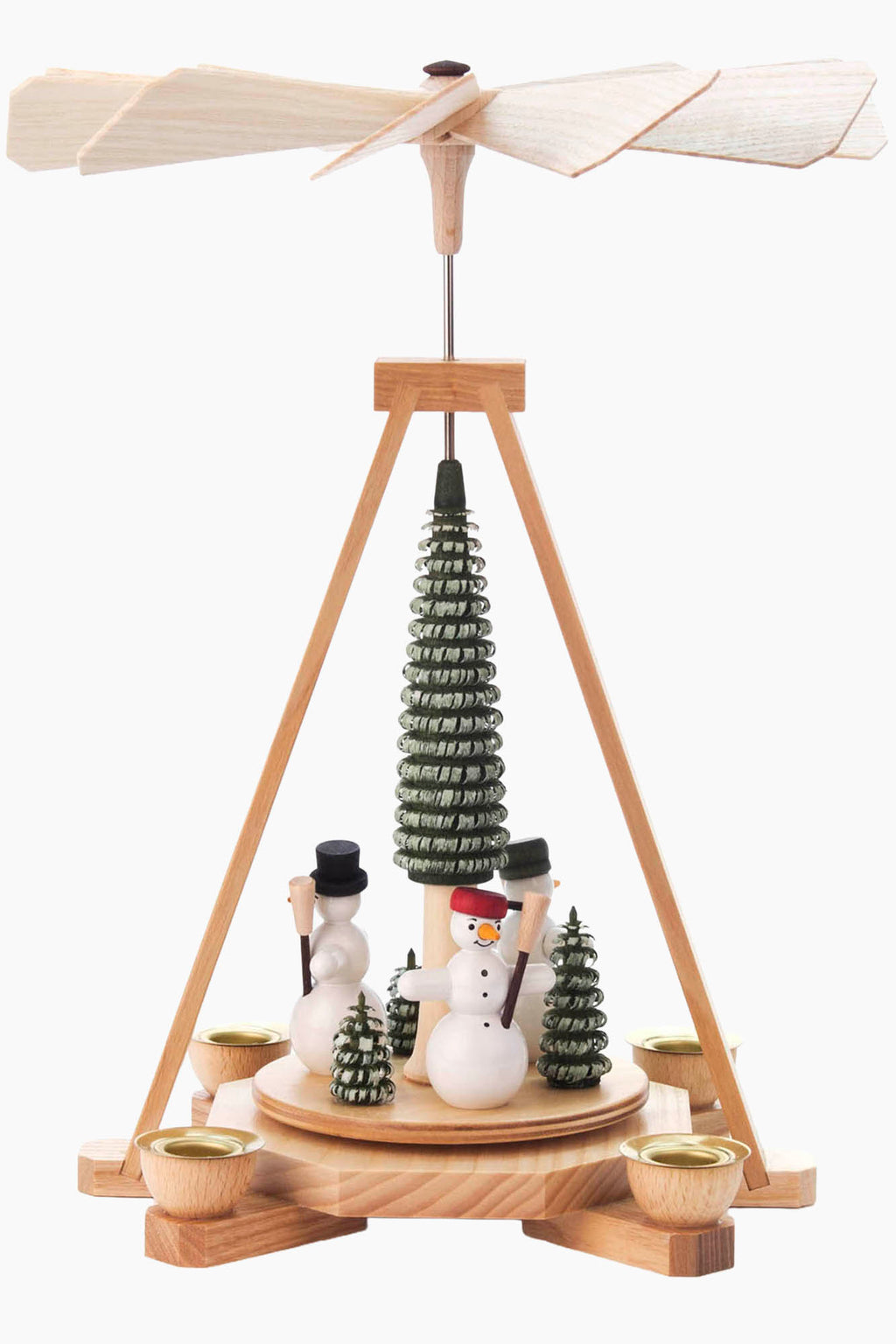Tea Light Pyramid | Snowman