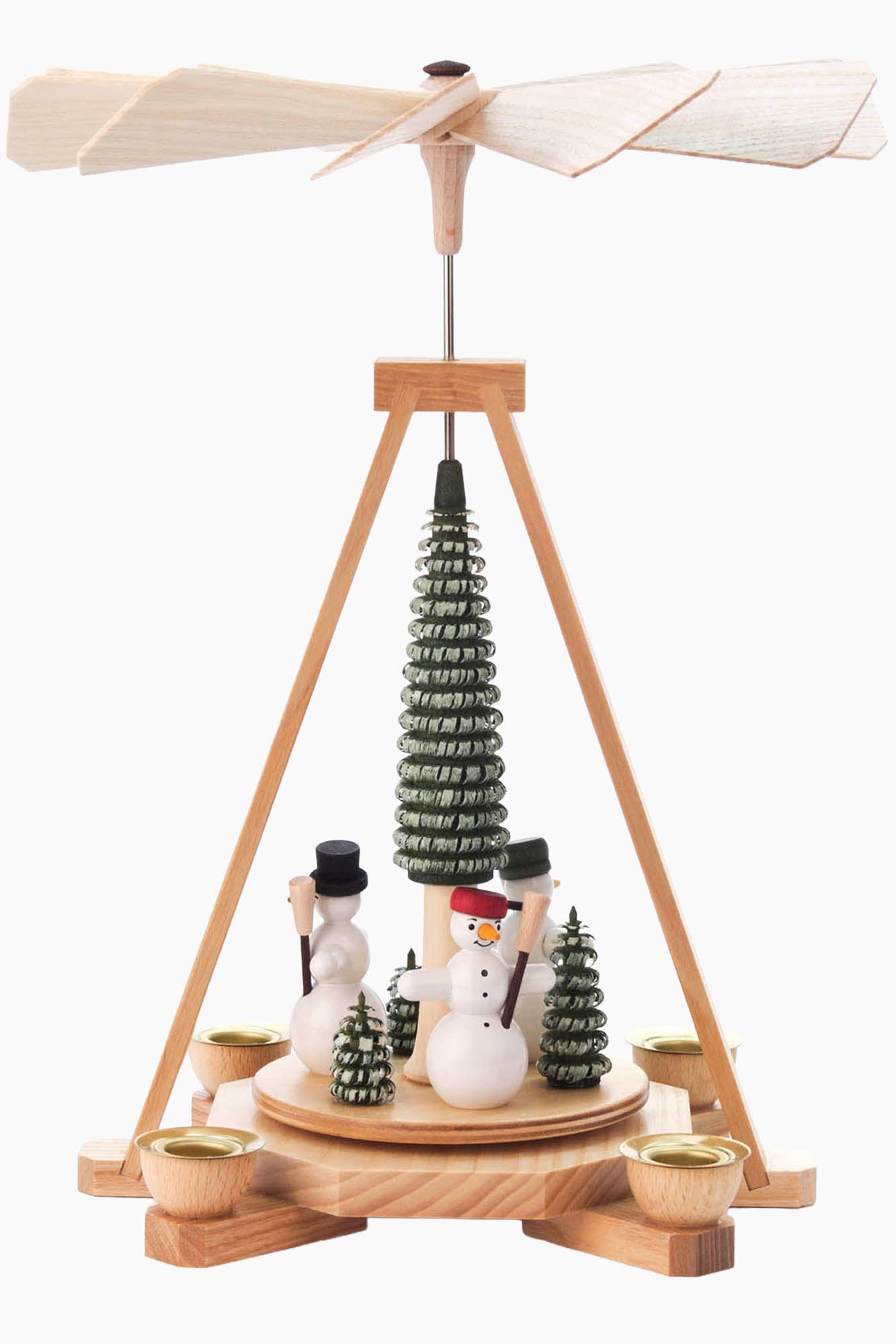 Tea Light Pyramid | Snowman