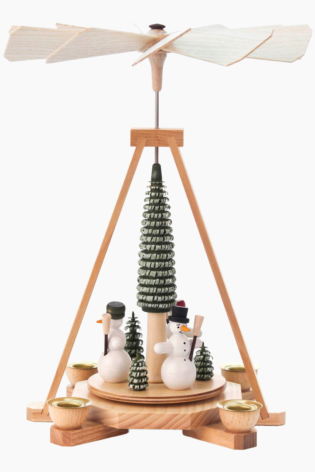Tea Light Pyramid | Snowman