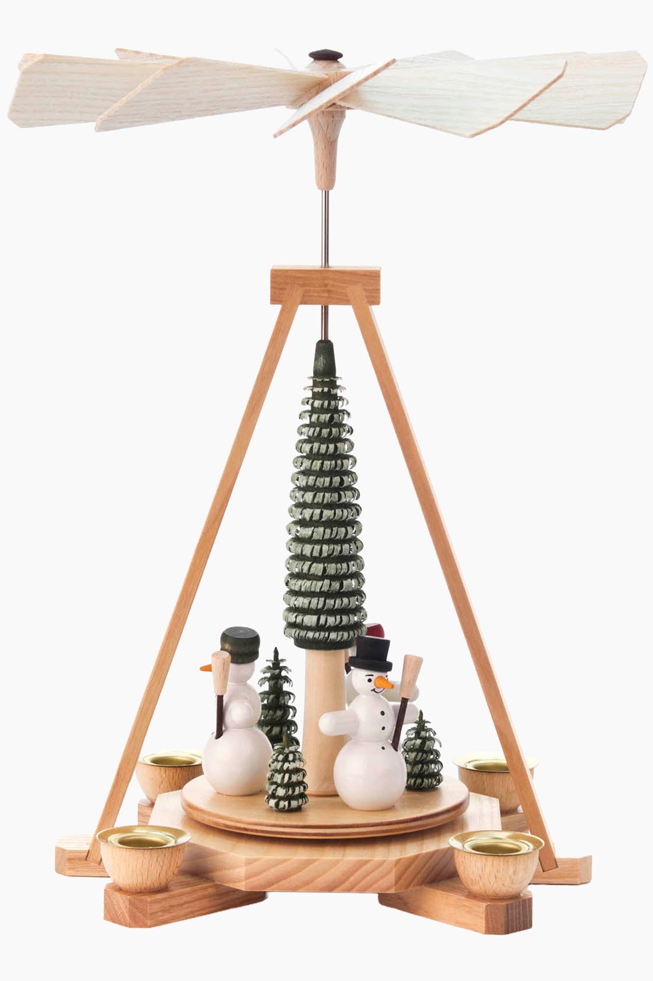 Tea Light Pyramid | Snowman