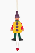 Wooden Jumping Clown Ornament