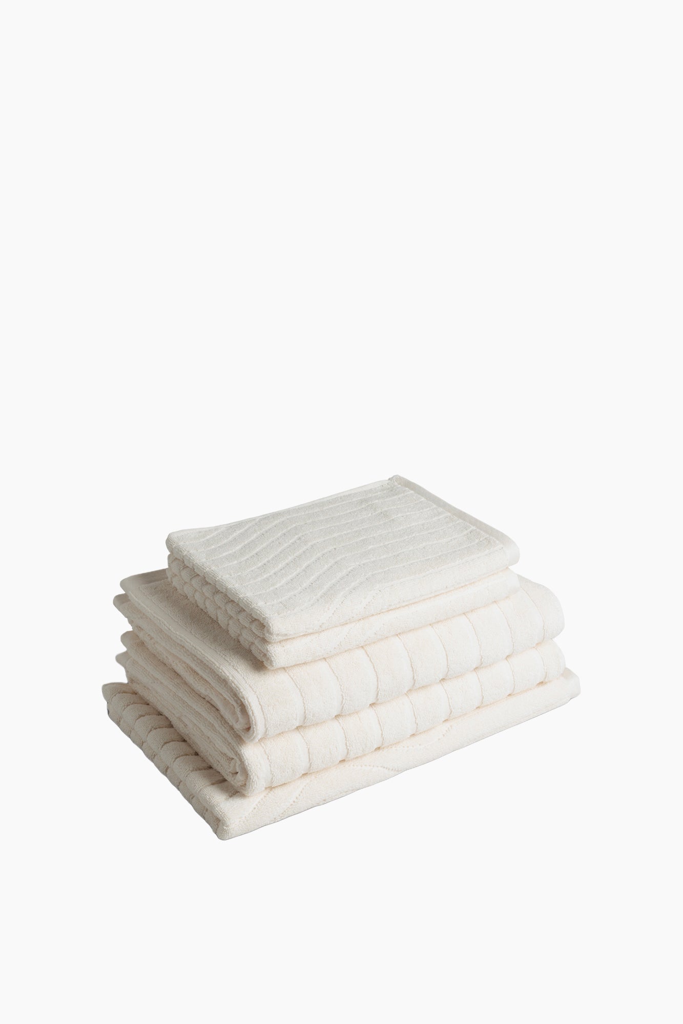 Organic Cotton Wiggle Towels | Ivory
