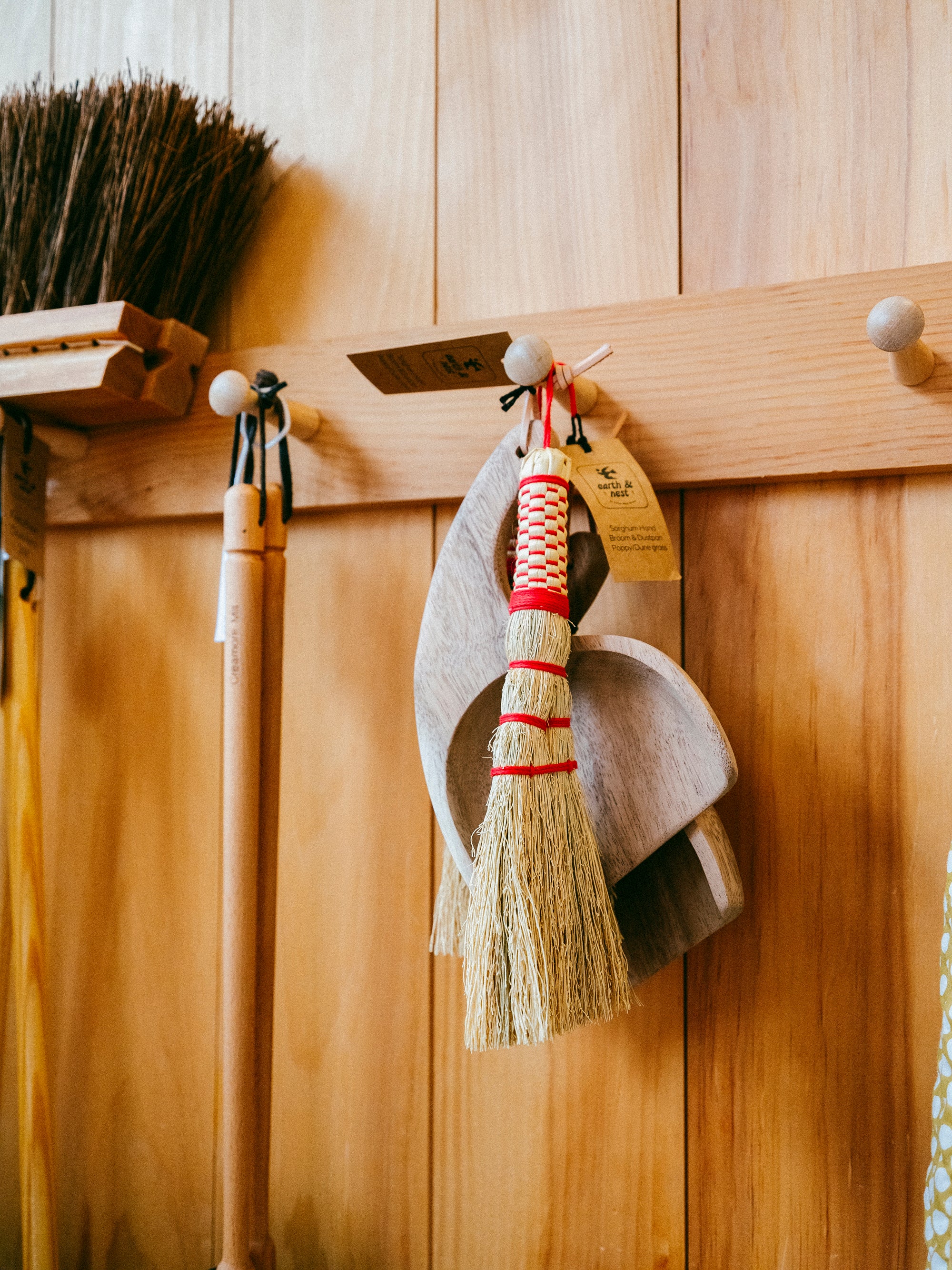 Sorghum Hand Broom & Dustpan