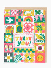 Load image into Gallery viewer, Folk Quilt Thanks Card
