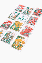 2027 Gnomes and Mushrooms Tear-Off Postcard Wall Calendar