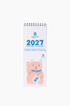 2027 Letterpress Tear-Off Postcard Wall Calendar