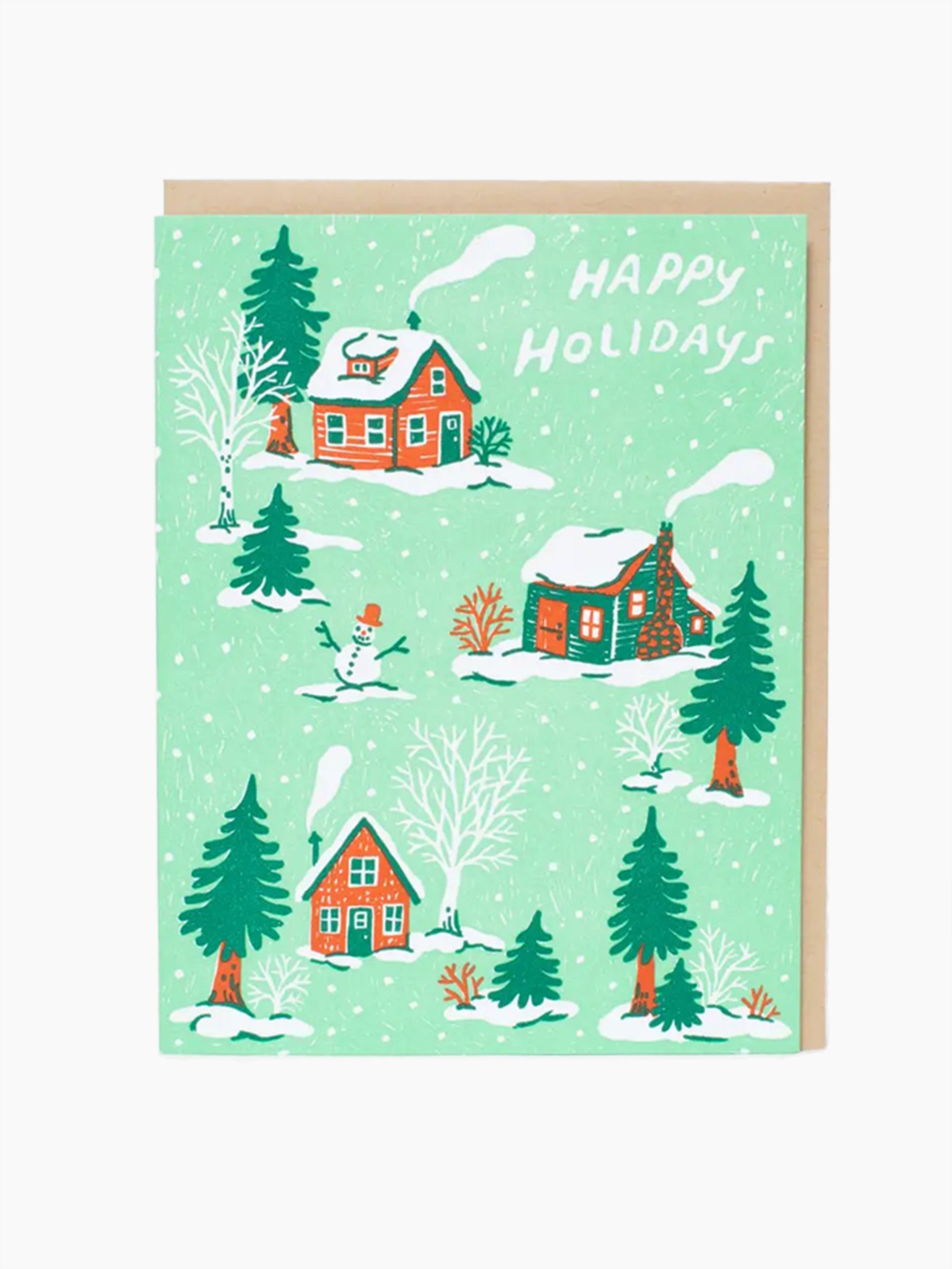 Christmas Cottages Card