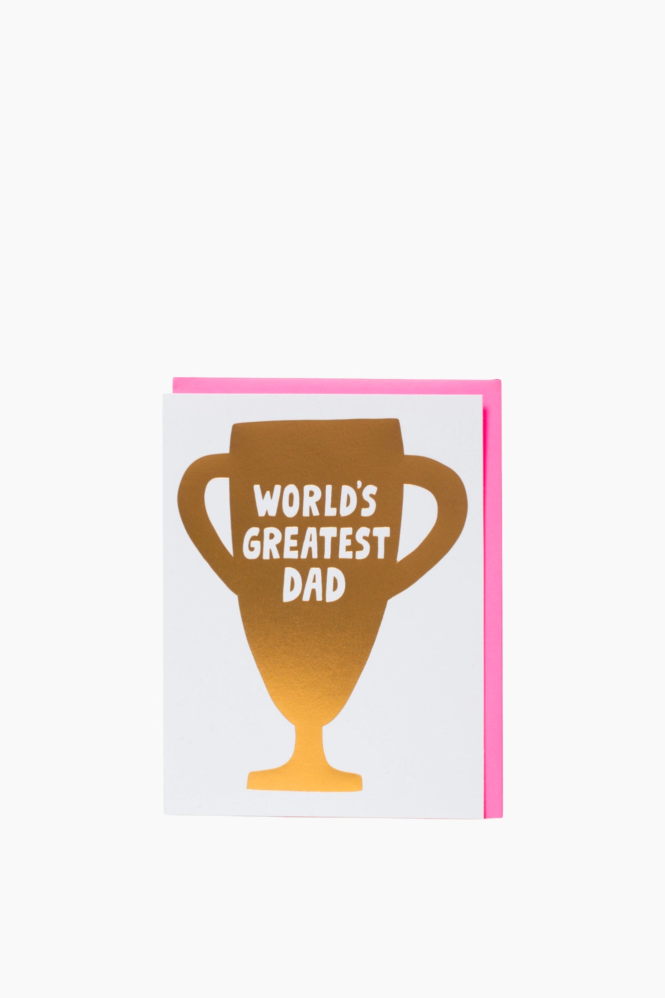 Gold Trophy Father's Day Card