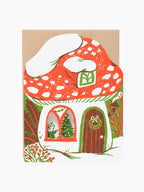 Merry Mushroom House Card