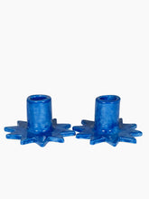 Load image into Gallery viewer, Estrella Candleholders (Blue) Set of 2
