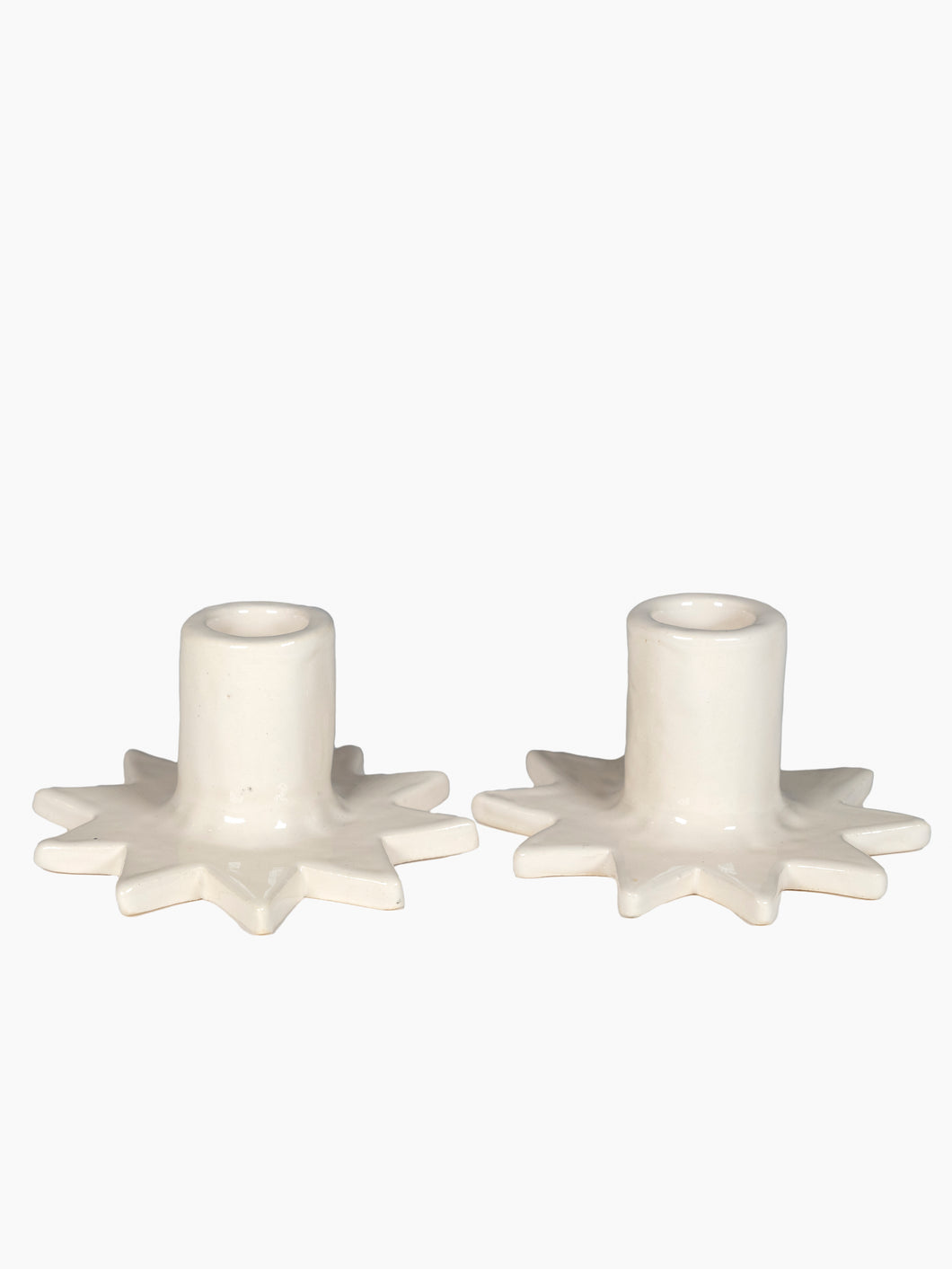 Estrella Candleholders (Cream) Set of 2