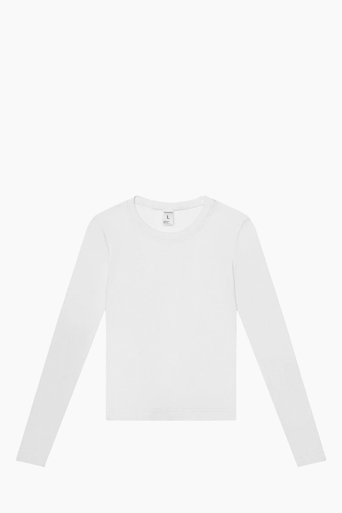 Rib Long Sleeve | White