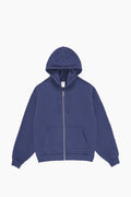 Trash Zip Up Hoodie | Washed Navy