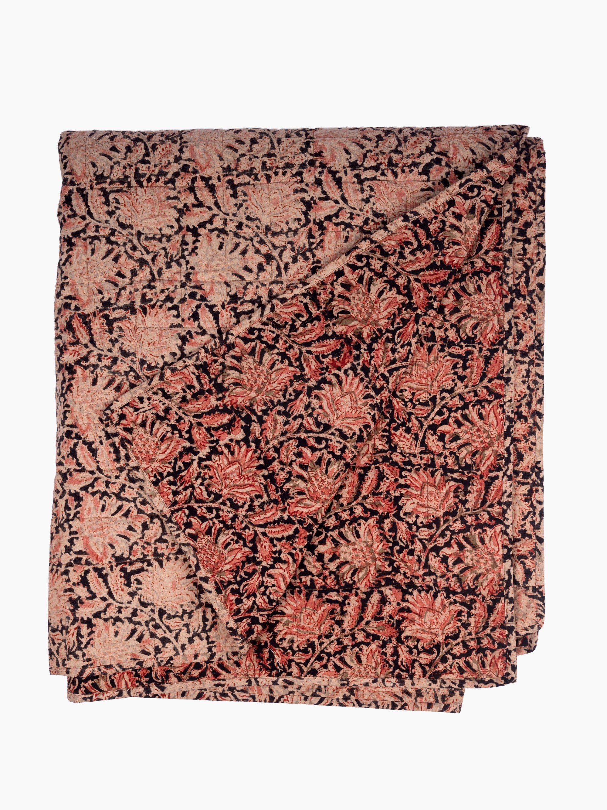 Adah Hand Block Printed Coverlet | Kesar
