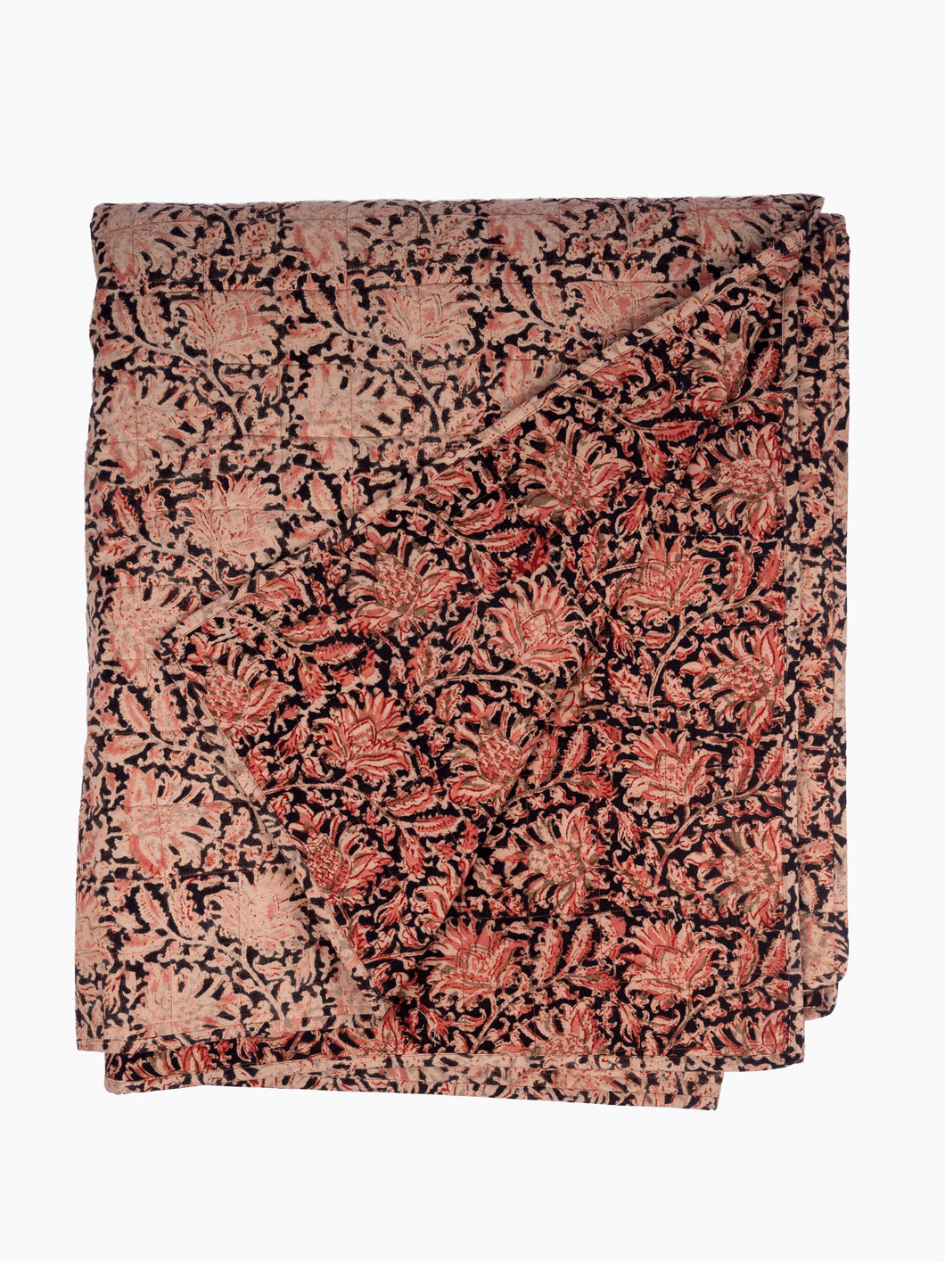 Adah Hand Block Printed Coverlet | Kesar