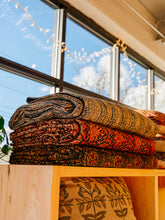 Load image into Gallery viewer, Adah Hand Block Printed Coverlet | Mela
