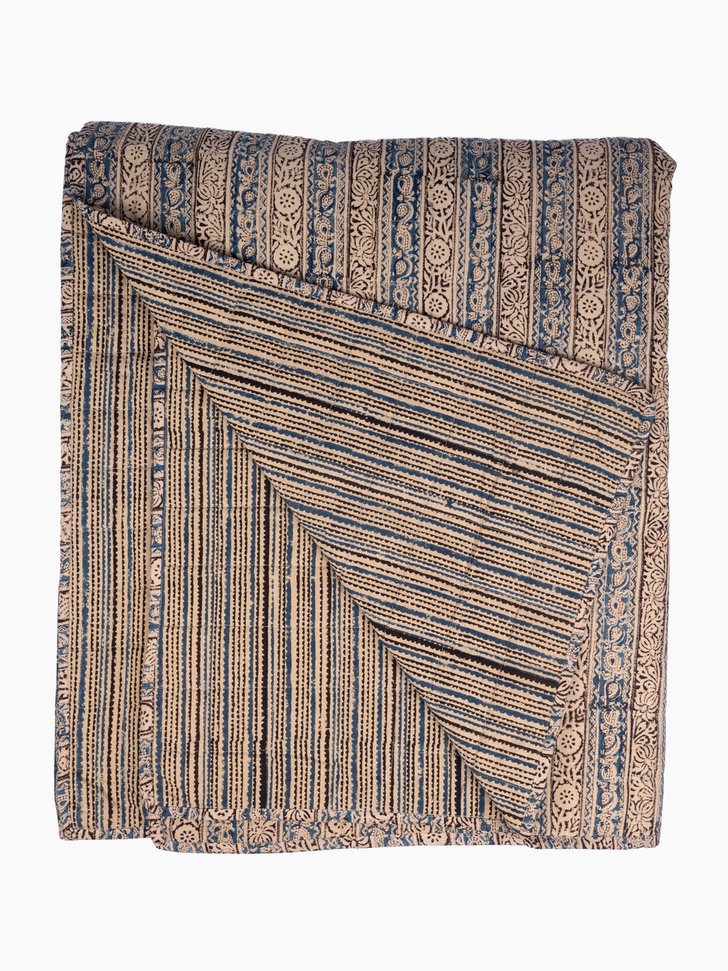 Anika Hand Block Printed Coverlet | Sorrento