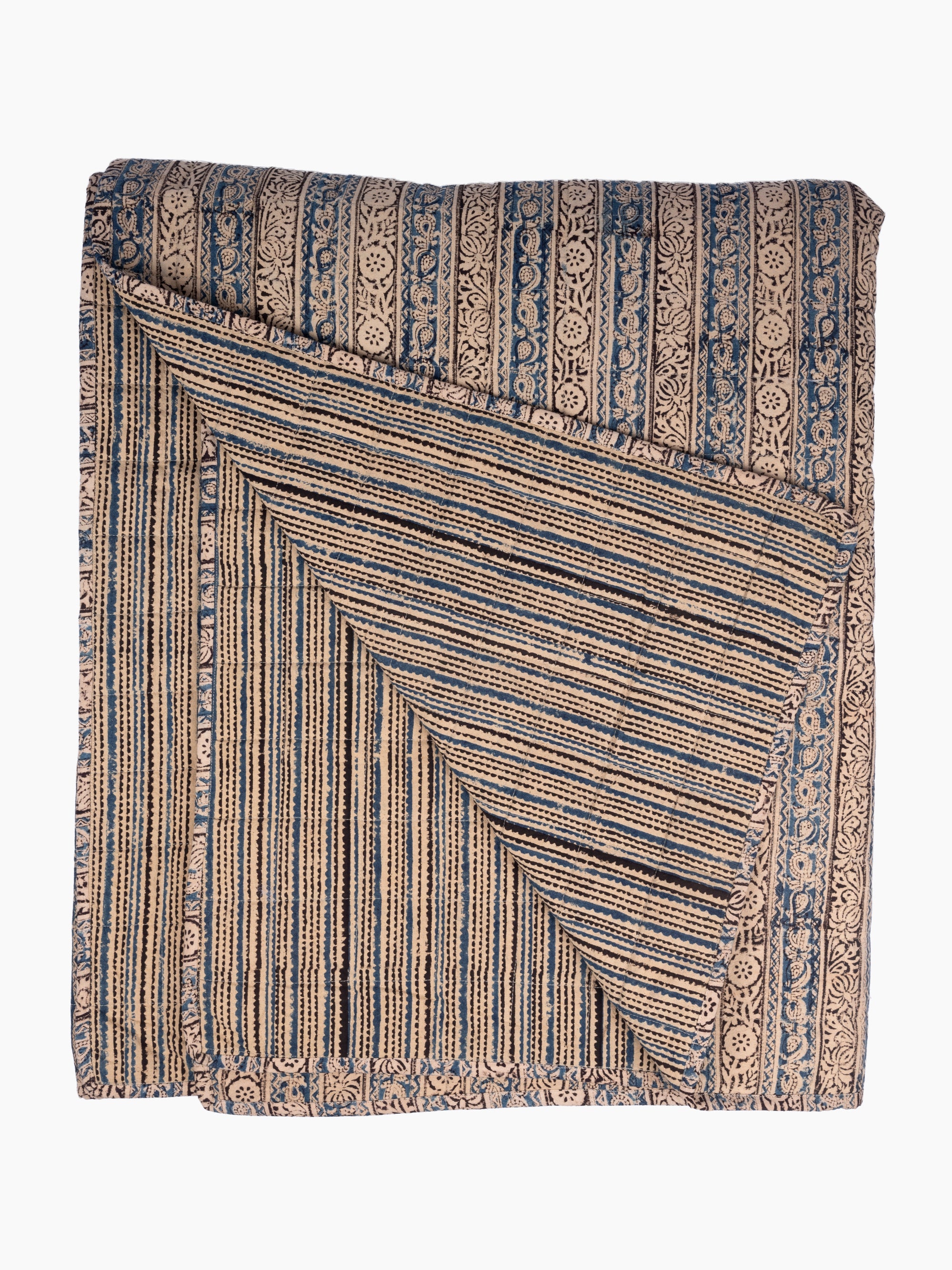 Anika Hand Block Printed Coverlet | Sorrento